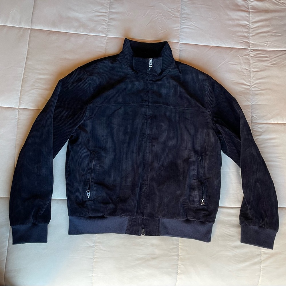 J Crew Men's Deep Blue Corduroy Jacket